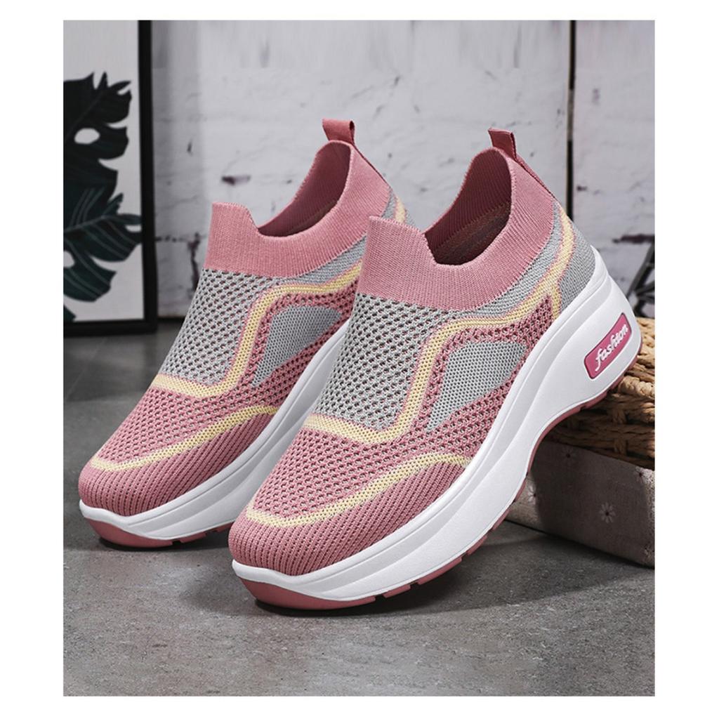 Thick Soled Women's Shoes, Classic Sponge Sole Casual Shoes, Versatile Height Increasing Shoes