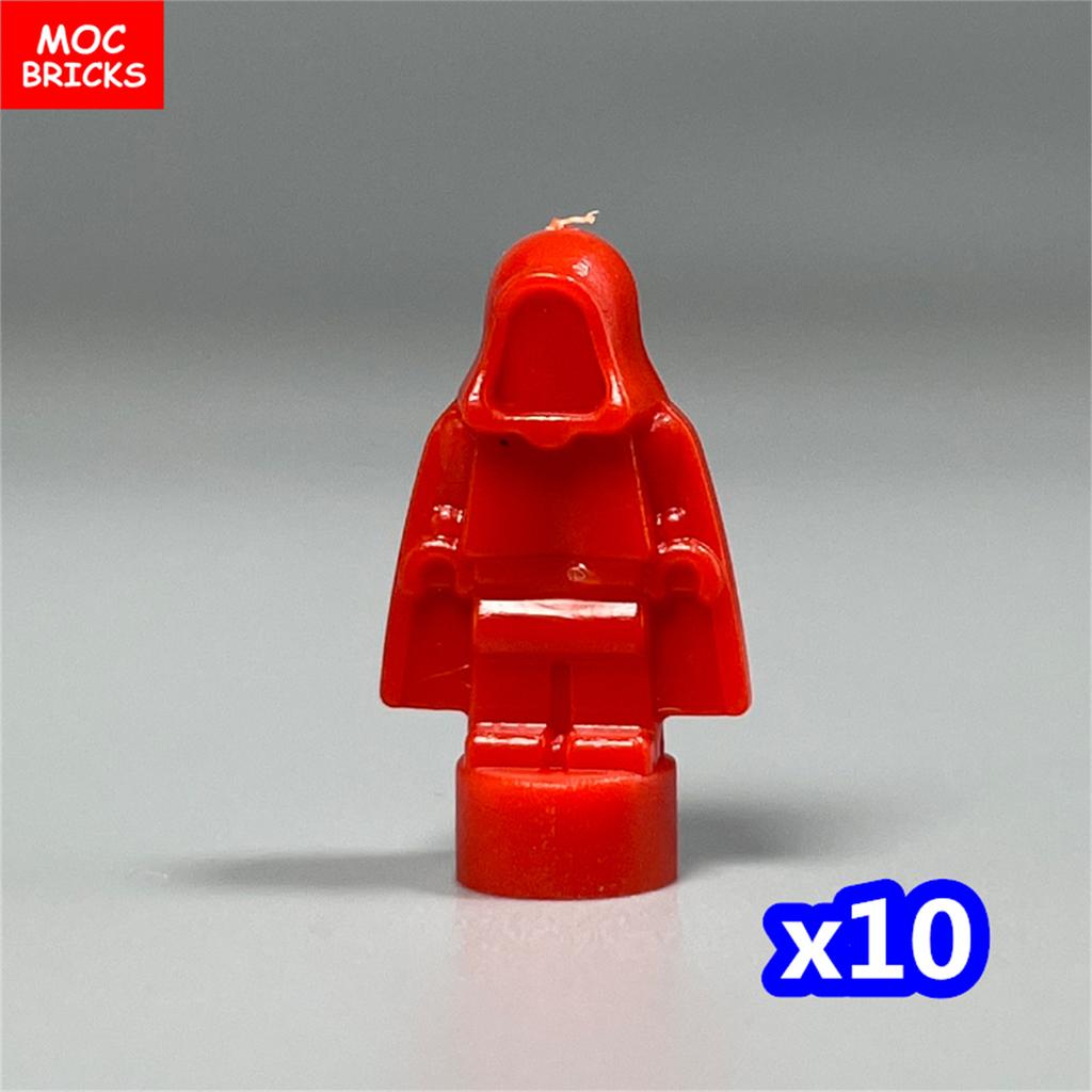 10pcs/lot MOC Bricks Figure 16478 1.8cm Mini Statue Hood Blank Model Building Blocks Custom Unprinted Dolls Kids Toys