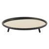Modern Light Luxury Metal Round Tray Model Bedroom Cloakroom Aromatherapy Mirror Storage Tray Decoration Ornaments