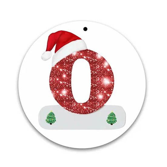 Wisiorek bożonarodzeniowy Kreatywny spersonalizowany wiszący alfabet na świąteczną dekorację na choinkę