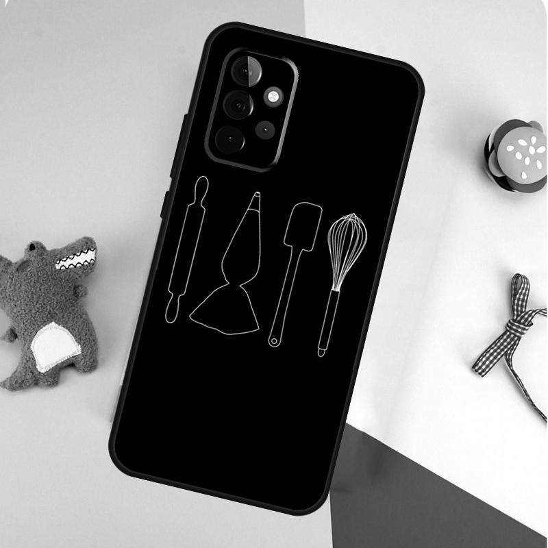 Baking Cook Chef Case For Samsung Galaxy A54 A34 A24 A14 A12 A22 A32 A42 A52 A72 A52S A51 A71 A13 A53 Cover
