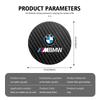 LXXM7 2Pcs Car Coasters Water Cup Holder Non-Slip Mat Accessories For BMW X3 X5 M5 M3 E46 E90 E60 F10 E39 F30 E36 G30 E87 E70