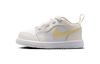 Air Jordan 1 Low Comfortable Slip Resistant Cushioning Low Top Toddler Shoes White Yellow Infant And Toddler FN7398-181