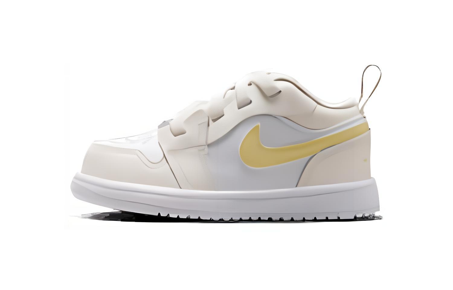 

Jordan Air Jordan 1 Low Comfortable Slip Resistant Cushioning Low top Toddler Shoes White Yellow Infant And Toddler FN7398-181 23.5