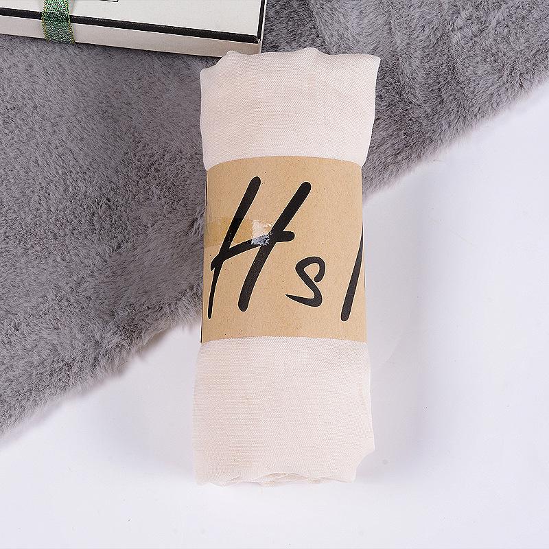 2022 Women's Cotton & Linen Candy Color Neck Scarf – Soft, Solid Hue Gift Scarf