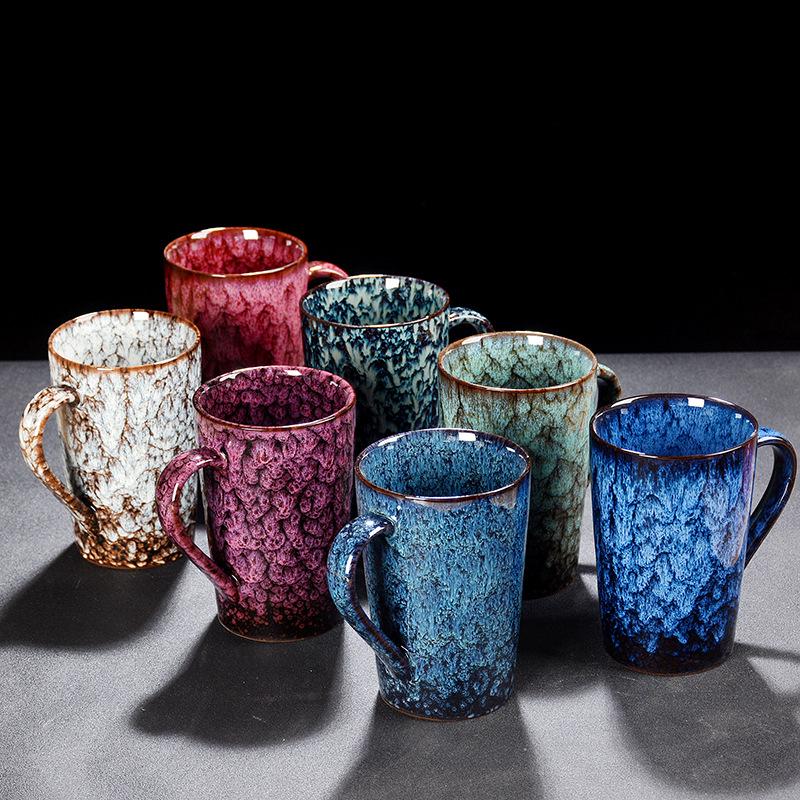 Creative Ceramic Jianzhan Color-Changing Mug - Versatile Tea, Coffee, or Water Cup for Home and Office