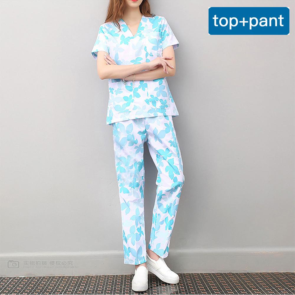 Niaahinn High Quality Spa Uniforms Unisex V-Neck Work Clothes Pet Grooming Institutions Set Beauty Salon Clothes Scrubs Clothes