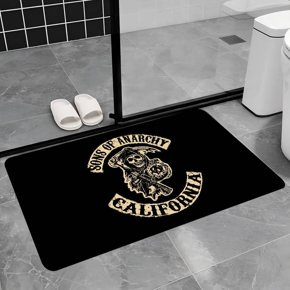 Sons Of Anarchy TV.webp Floor Mat Rectangle Anti-slip Home Soft Badmat Front Door Indoor Outdoor Mat Hotel Decor Mat