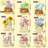 Flower Pot Micro Construction Block DO IT YOURSELF Rose Sunflower MOC Bouquet Mini Diamond Model Brick Toy Ideal for Kids Desk Decoration