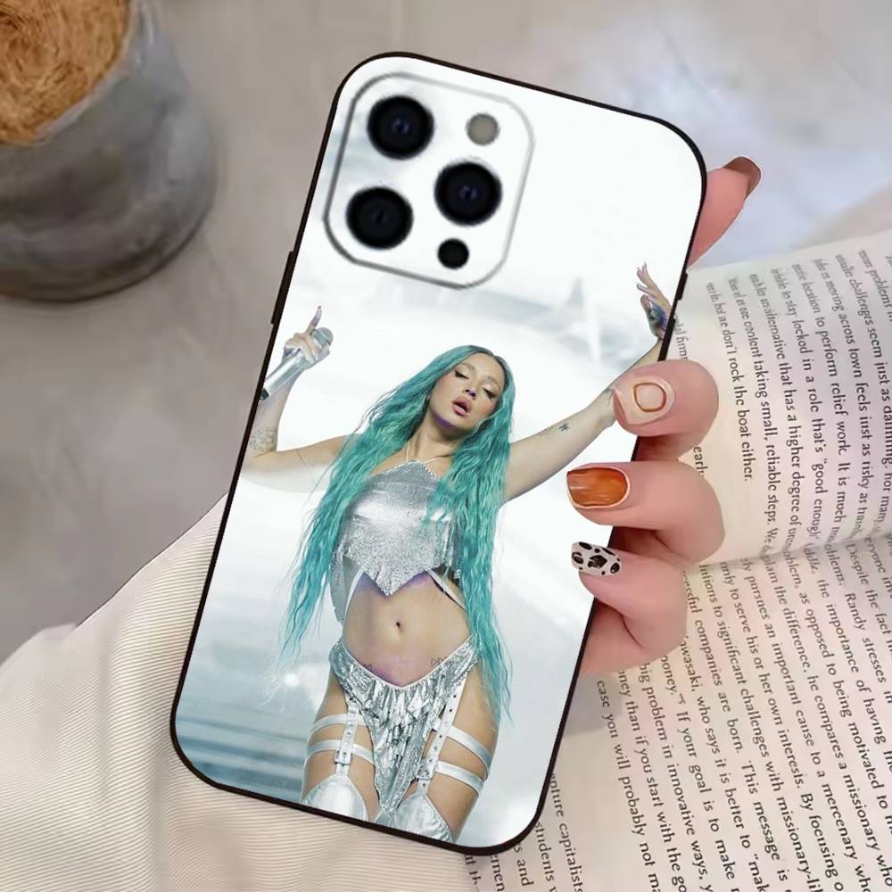 Cute Lola Singer I-Indigos Phone Case For iPhone 17,16,15,14,13,12,11 Plus,Pro Max,XS,Soft Silicone Black Cover iPhone12