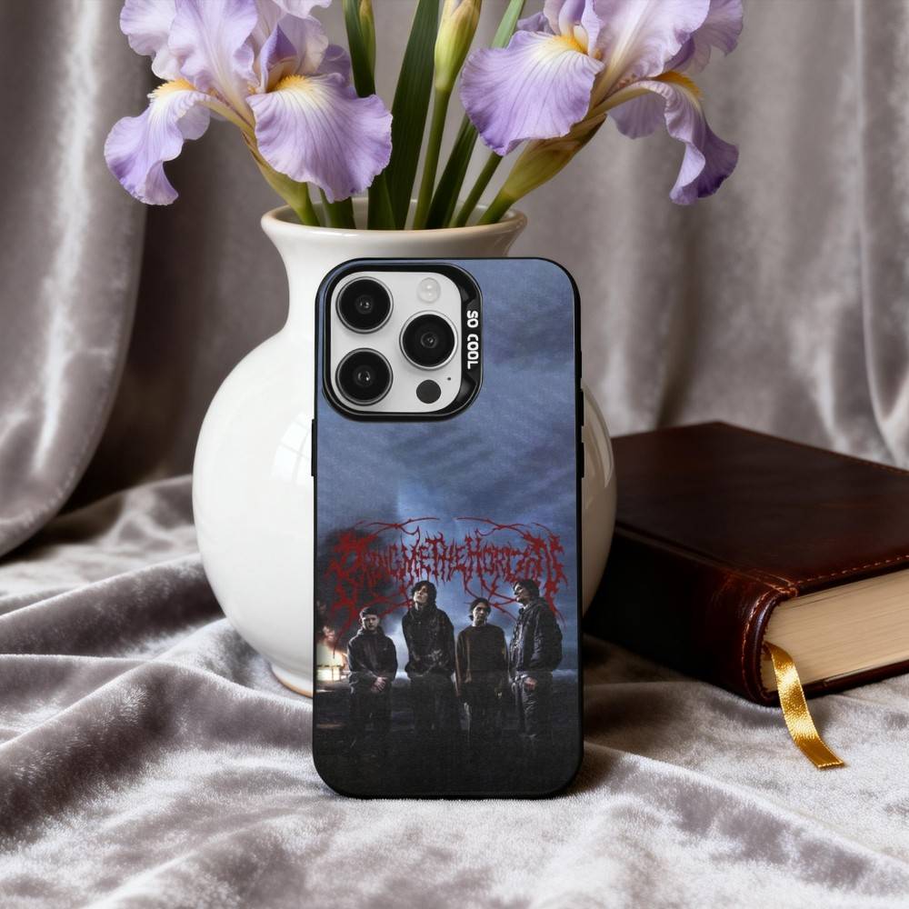 B-Bring M-Me the Horizon Band Phone Case For iPhone17,16,15,14,13,12,11 Plus,Pro Max Candy Silver Plated Inside Cover