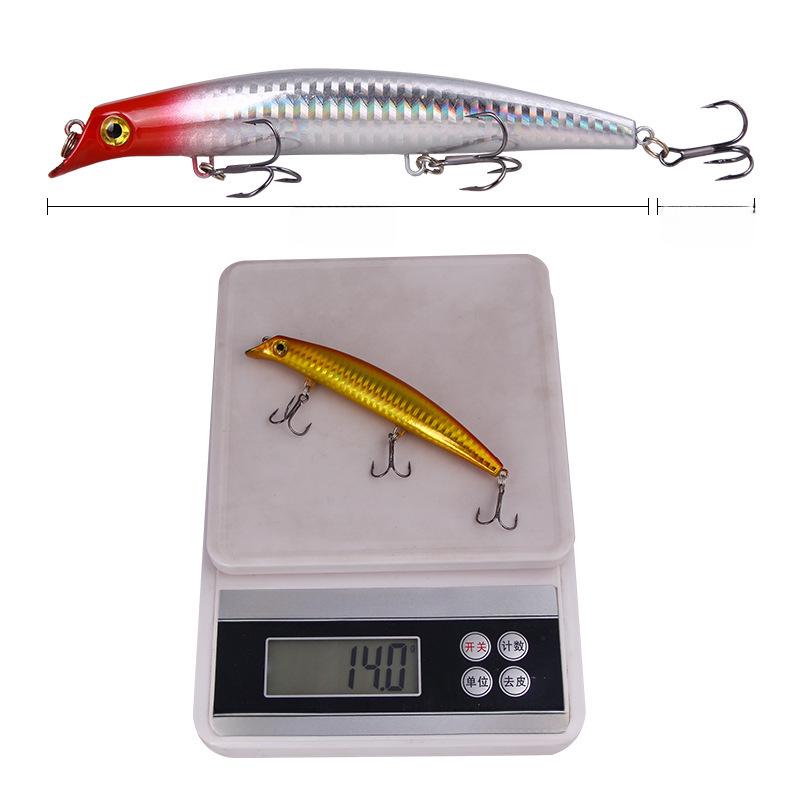 Schwimmender Kletterfisch-Köder 12,5cm/14g - Süßwasser- & Meeresangelköder-Simulation.