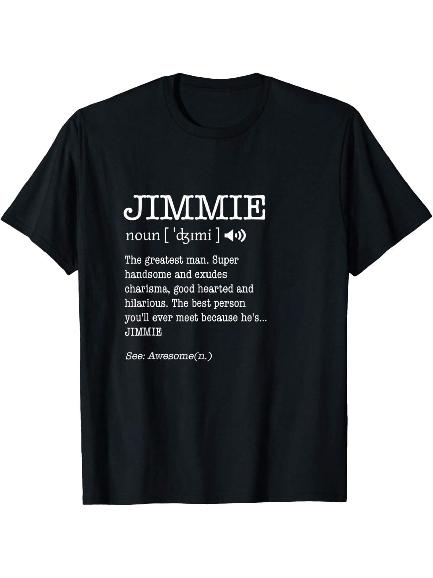 

First Name Jimmie Funny Adult Definition Men s Personalized T-Shirt S