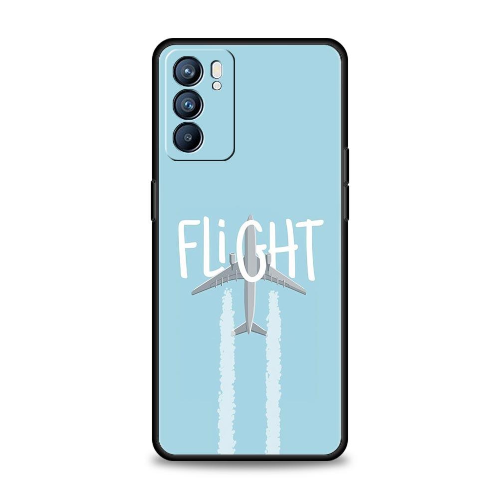 

Phone Case For Oppo Reno13 Reno12 Reno11 F Reno10 Pro A54 A53 A95 A76 A74 A57 A98 A80 A79 5G A78 4G Cover Airplane Pattern Oppo A54 5G
