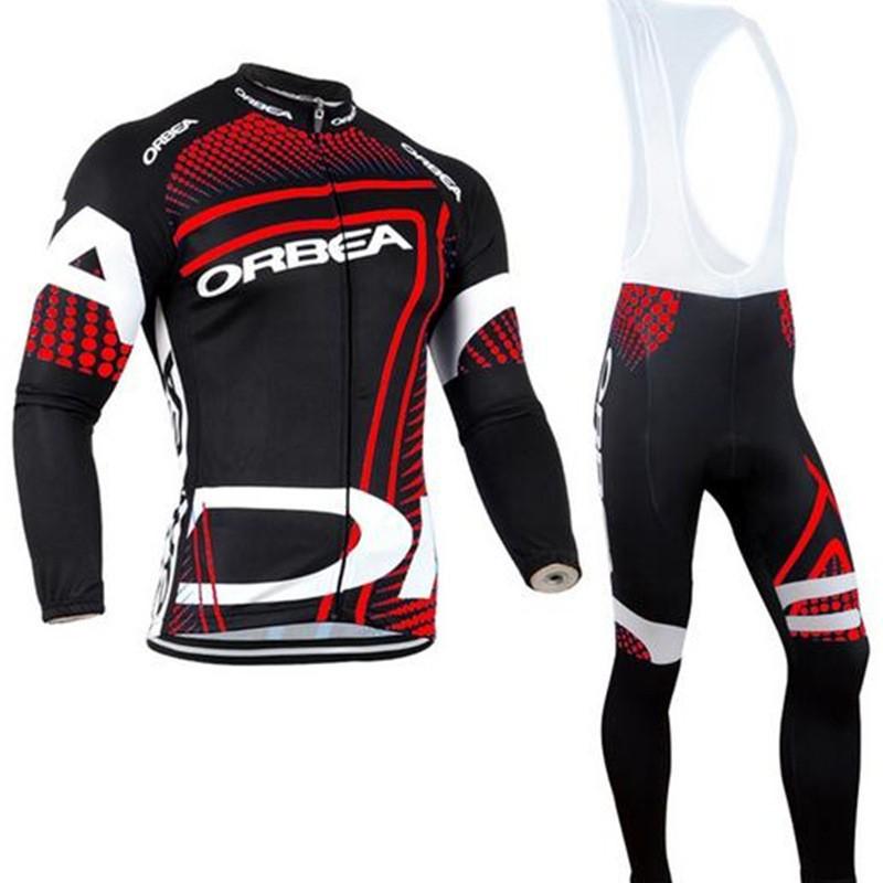 Team Version ORBEA Men's Long Sleeve Strap Cycling Suit Breathable Suit Spring and Autumn 2026