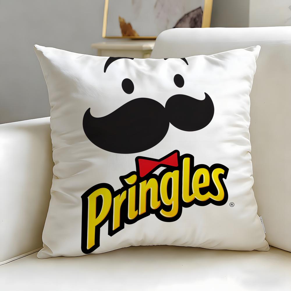Klassische Snack-Marke Pringles Kissenbezug Weich & Pflegeleicht – Vielseitig für Sofa, Bett, Reisen und Büro