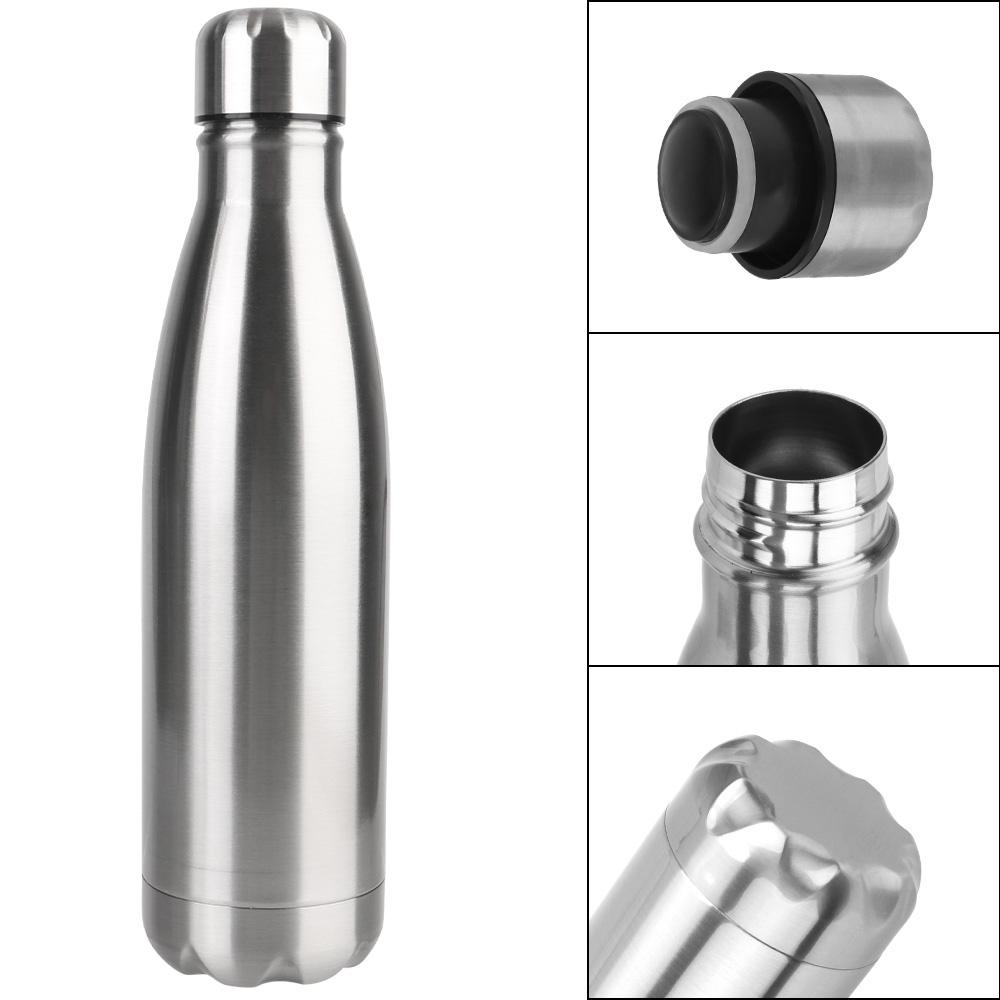 Double-Wall Insulated Vacuum Flask Stainless Steel Water Bottle BPA Free Thermos 500ml Cola Water Beer Thermos for Sport Bottles