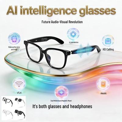 F66 AI Bluetooth Glasses: Real-time Translation In 100+ Languages, Music & Calls Smart Glasses