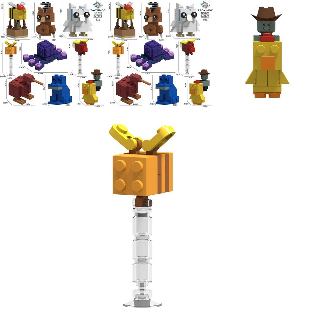 Grow A Garden Spelpersonage 9-delige Set Huisdier Bouwsteen Model Ornamenten Voor Creatief Spel En Knutselplezier