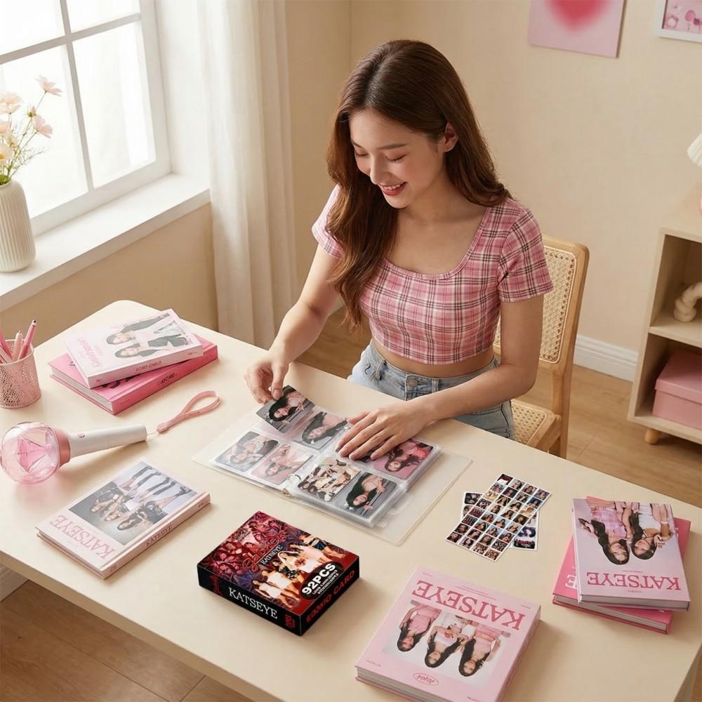 92 PIECES KOREAN POP Photocards KATSEYE Single Gabriela Merch Card Decal Xmas Present Decor Collector Merchs Cards Fans Presents