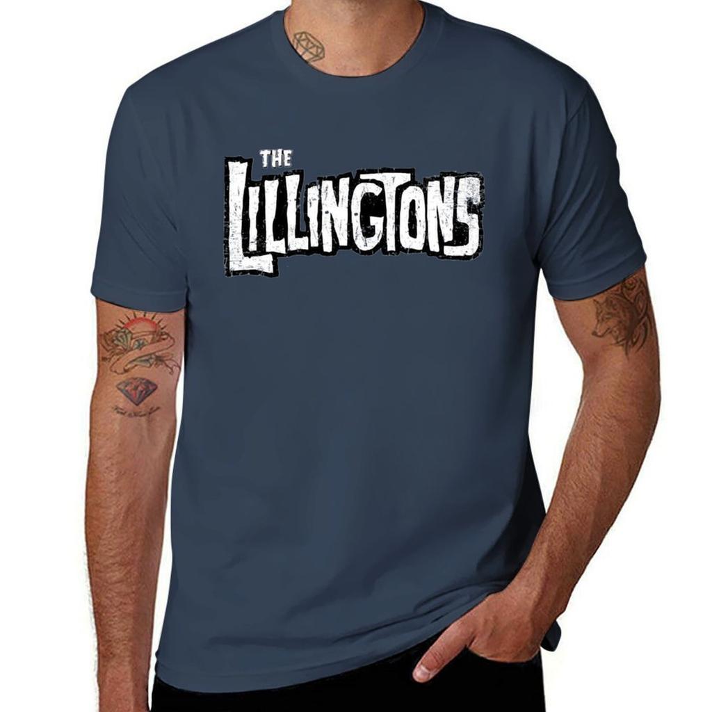 Lillingtons Punk T-Shirt Minimalistisches Lässiges Kurzarm Top