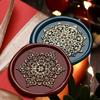 Siegelwachsstempel „Frohe Weihnachten“, Schneeflocke, Rentier, Kupfer, Messing, für DIY-Scrapbooking, Wachssiegelstempel, Umschlagdekoration