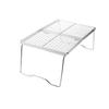 Stainless Steel Camping Stove Stand Portable Foldable Stove Rack Folding Grill Table Desk with Storage Bag for Outdoor Travel