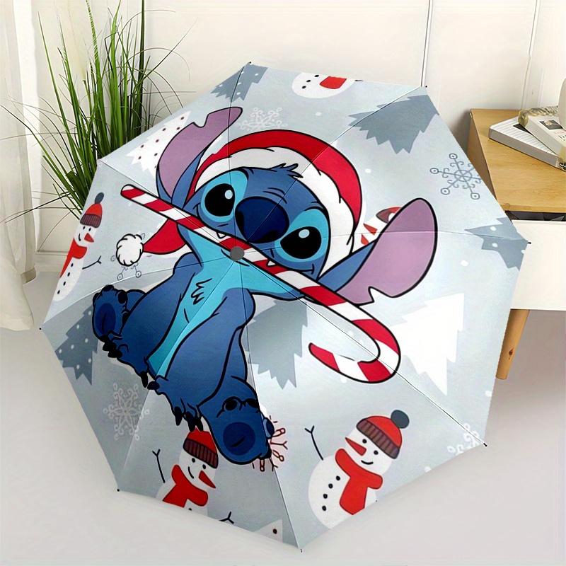 

Christmas,Stitch Automatic folding umbrella, 8 ribs portable foldable design, best choice for business and going out, birthday, Halloween, C