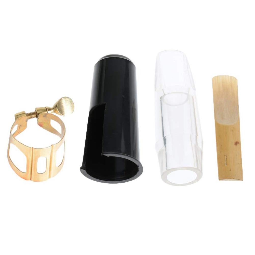 Alto Saxophone Transparent Mouthpiece E-flat Crystal Mouthpiece Mouthpiece + Cap + Clamp + Reeds