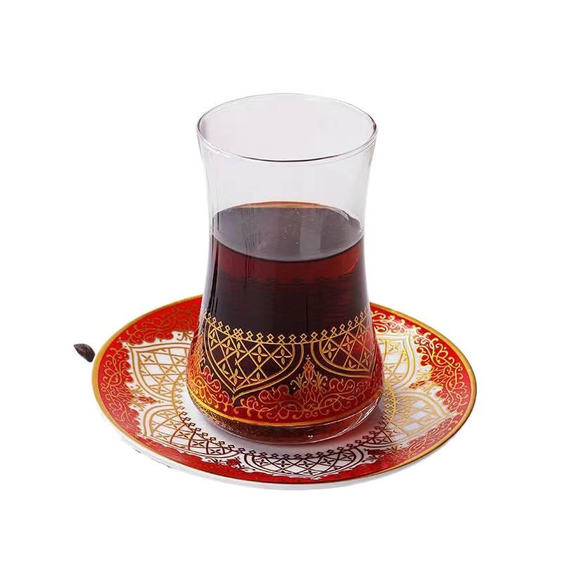 Tasse à café turque raffinée, élégante tasse à thé à motifs pour femmes
