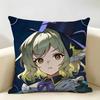 TTouhou Project Role Game Cushion Cover Natural Linen Organic Fabric DoubleSided Printing Room Sofa Decor Pillow Case
