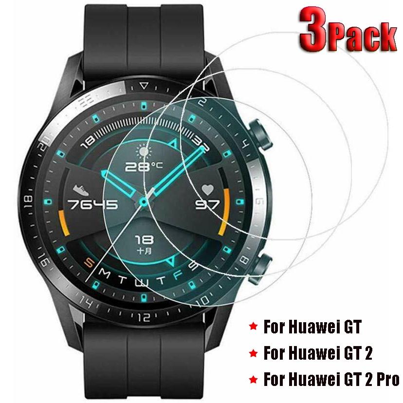 3Pack protectores de pantalla de vidrio templado para Huawei Watch GT 2 Pro  a prueba de explosiones Anti Scratch Smartwatch Vidrio protector comprar a  buen precio — entrega gratuita, reseñas reales con