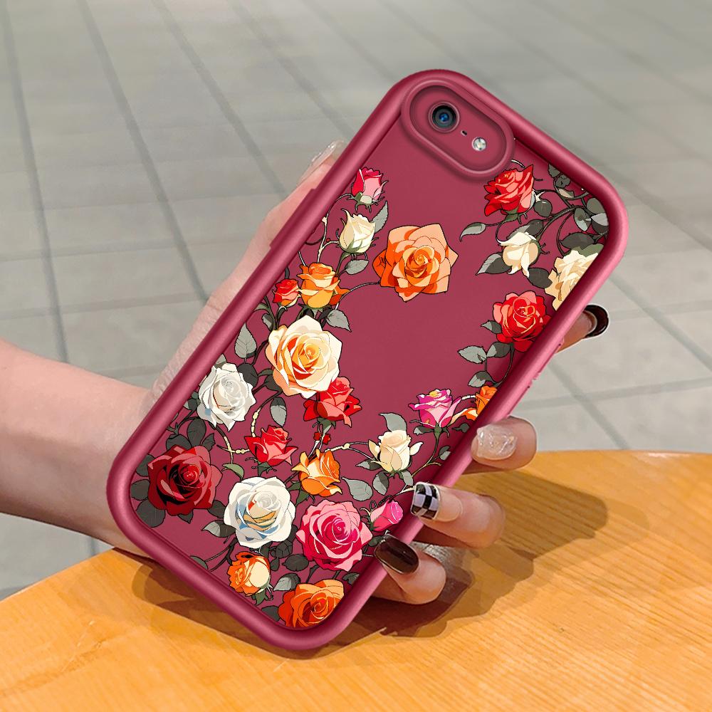 

Мягкий силиконовый квадратный чехол с рисунком лестницы для телефона, полное покрытие камеры, противоударный защитный резиновый чехол для iPhone Infinix Tecno OnePlus Motorola Moto G15 Power темно-красного