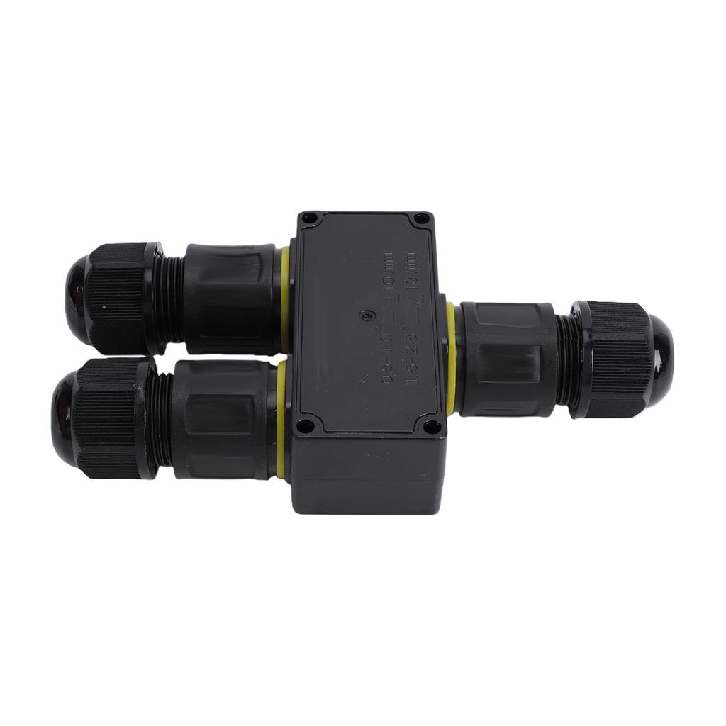 2 Pcs Water Proof Junction Box IP68 3 Way 3P 24A M20 Electrical Quick Release Cable Connector Outdoor Junction Box for