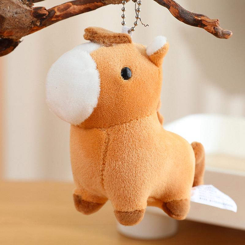 Adorable Horse Plush Pony Pendant for Girls' Bags & Keychains