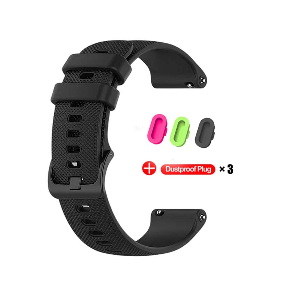 18mm 20mm 22mm Watch Strap For Garmin Venu 3/3s/2/2s Silicone Watchbands Strap For Garmin Vivoactive 3/4/4s/Forerunner 245 Bands