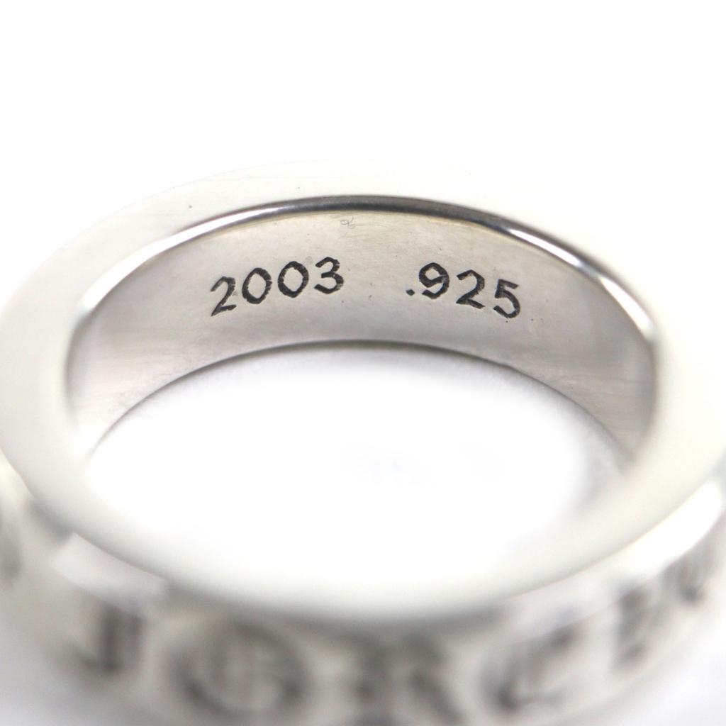 Excellent CHROME HEARTS Ring Spacer Ring Forever 0.2"" Silver 925 mens Used