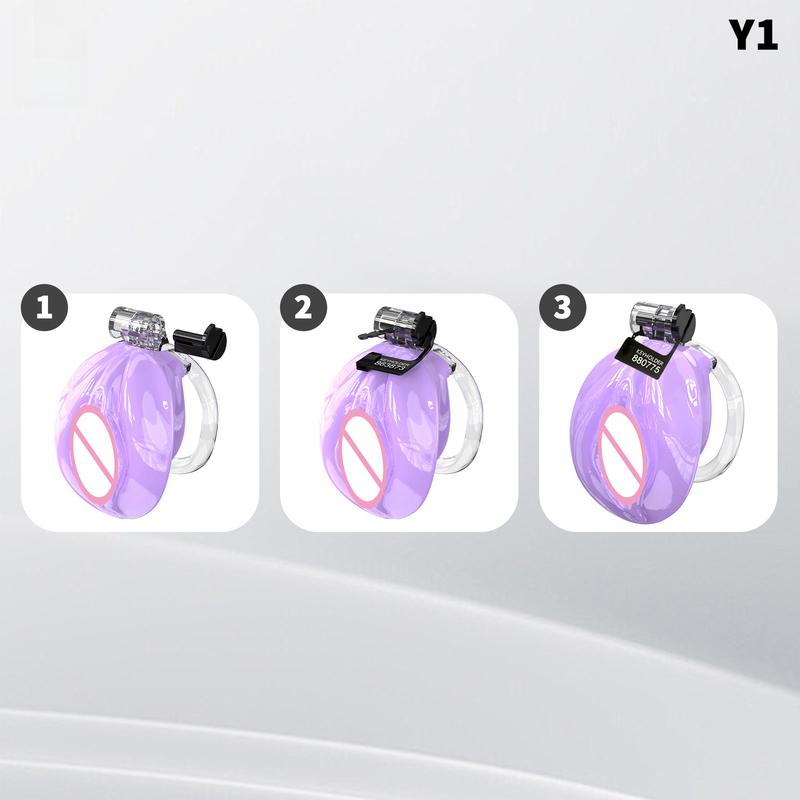 Male Chastity Cage Realistic Vagina Device with Belt 4 Sizes Rings Soft Chastity Lock Cock Cage Sissy Adult Sex Toys for Men Gay