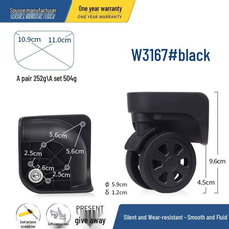 Rodas de Substituição Universal para Malas e Malas de Trolley