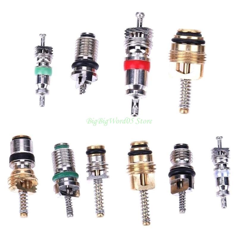 24TE 102x/Set R134A Car Auto Air Conditioning for Valve Set with 2 Way Remover Tool Kits for Repairing Car Syste