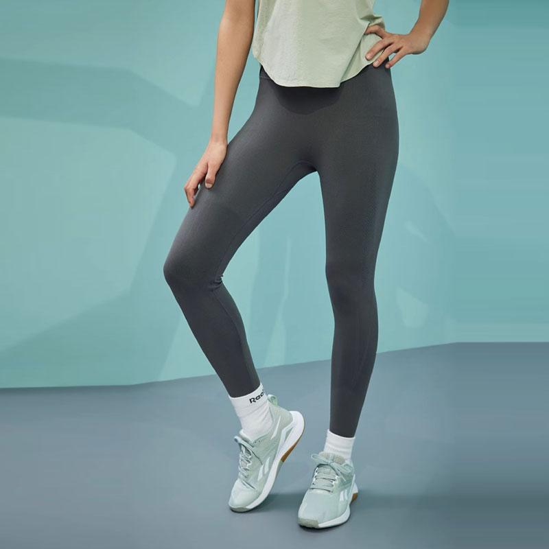 Reebok Solid Color Sports Leggings Women leggings Charcoal 23RCS610WGH1