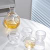 Japanese Glass Liquor Pot Sake Dispenser Glass Soju Baijiu Sake Jug Creative Ice House Wine Hip Flask Barware For Whiskey Vodka