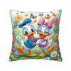Custom Disney Anime Donald Duck Pillow Covers Bedroom Decoration Kawaii Cute Cartoon Outdoor Cushions Square Pillowcase