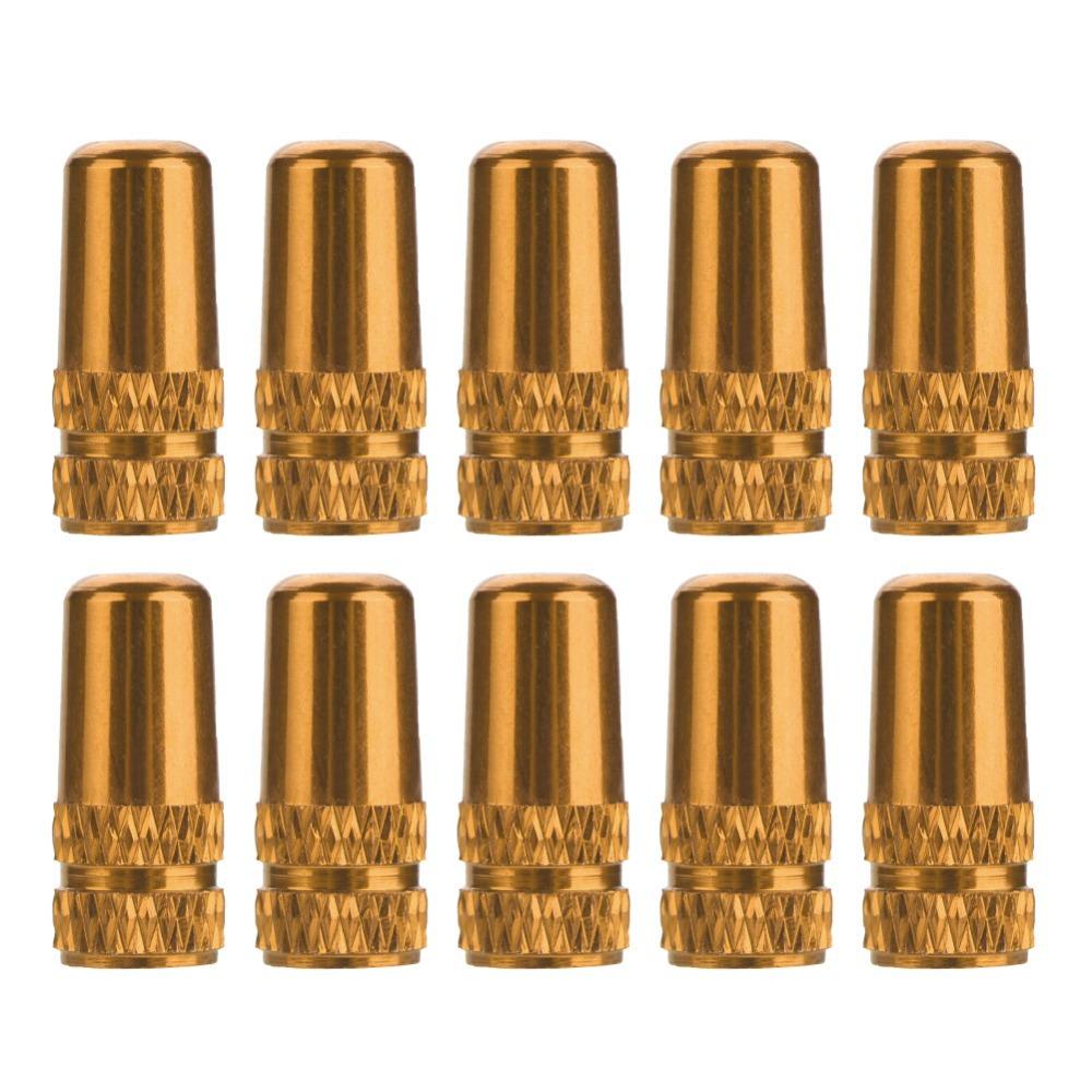 10Pcs Presta Valve Bike Valve Cap Aluminum Alloy Anodized Bike Tire Valve Cap Dust Proof Bicycle Valve Protective Cap