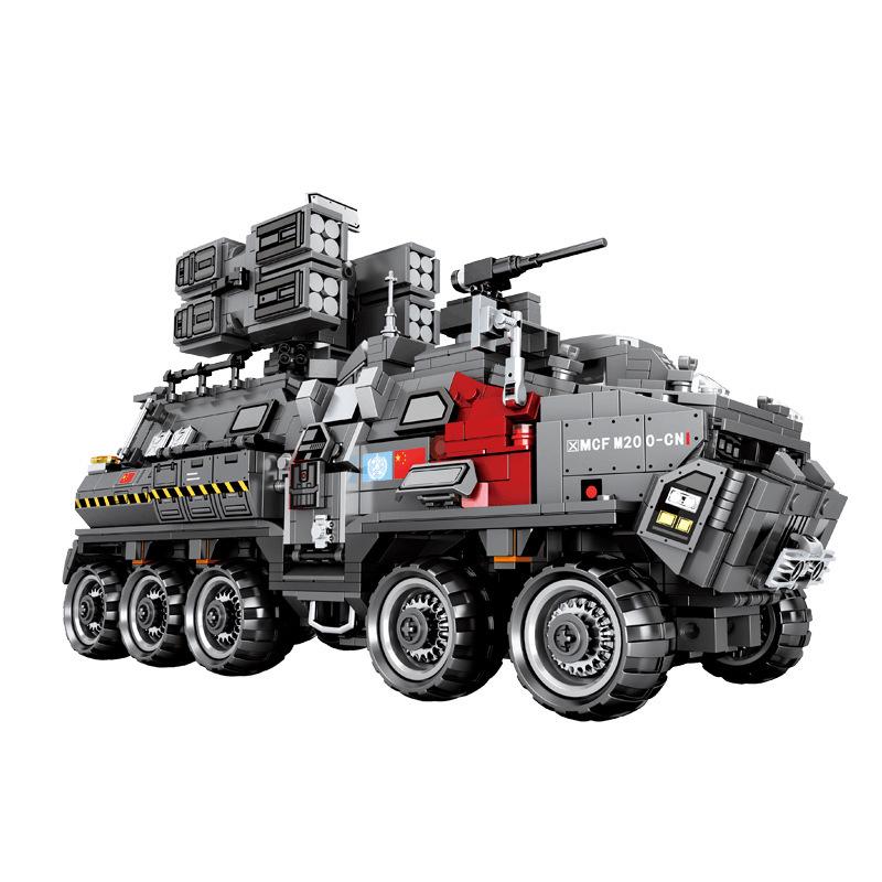 Senbao Wandering Earth Troop Carrier 107005 Engineering Vehicle Building Set for Boys