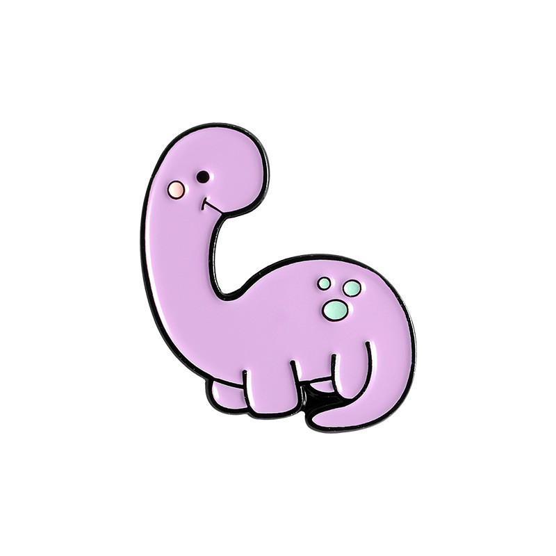 Cute Cartoon Charming Dinosaur Brooch Set Fashionable Pin Accessories For Bags Clothing