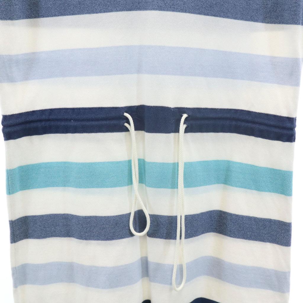 Lacoste Bordürenmuster Französische Ärmel Skipper Polo Minikleid Damen Gebraucht