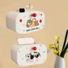Waterproof Cartoon Tissue Holder No Punching Paper Towel Box Wall Mounted Tissue Box  Bathroom