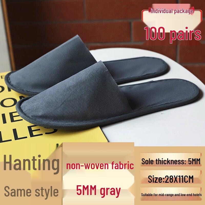 Kashicong Disposable Hotel & Travel Slippers