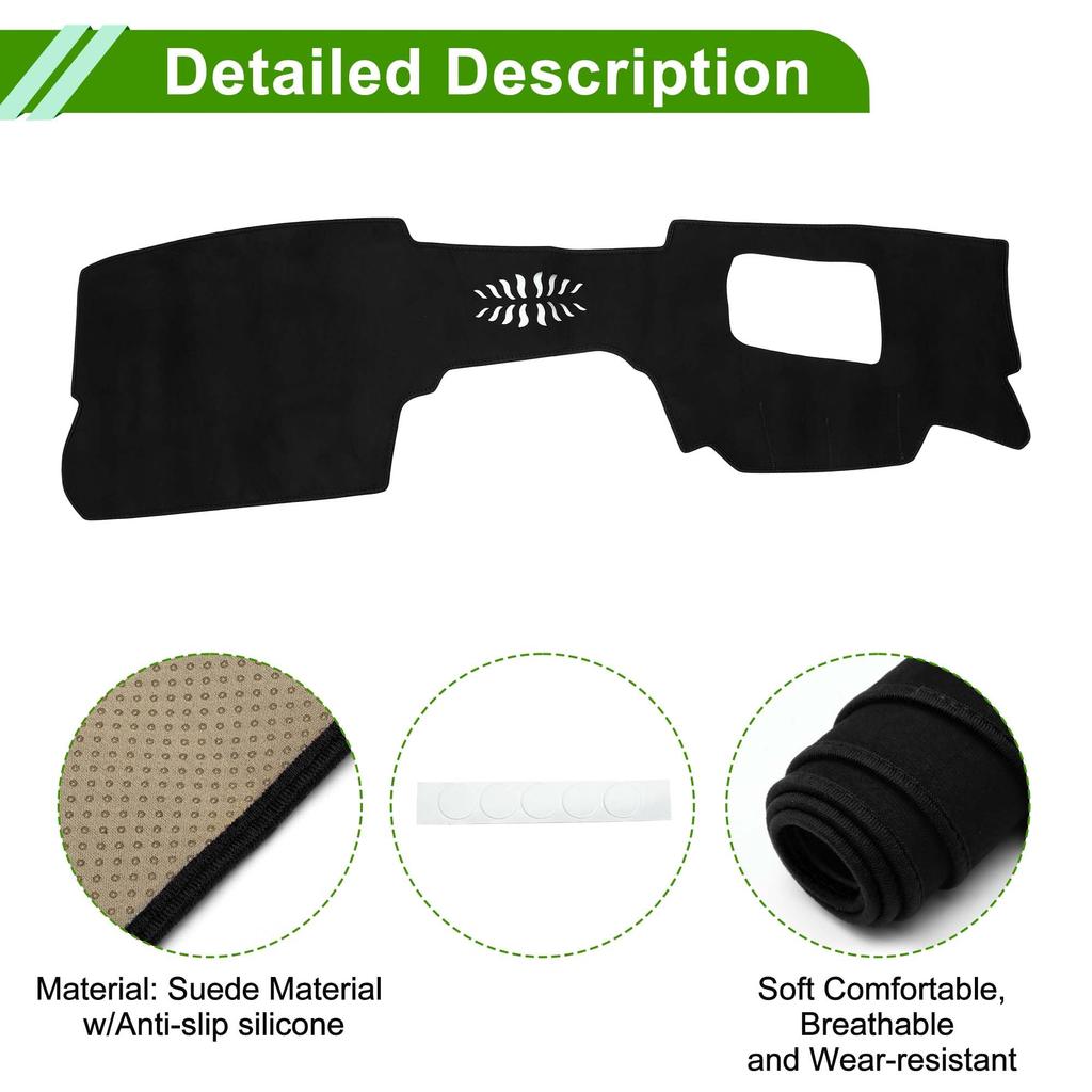 HOPESPANNER Dashboard Mat for Mazda DM Series with Dashboard Protective Car Dash Suede Reduces Interior Custom Drive Only CX-30/CX30 (2020-Present)